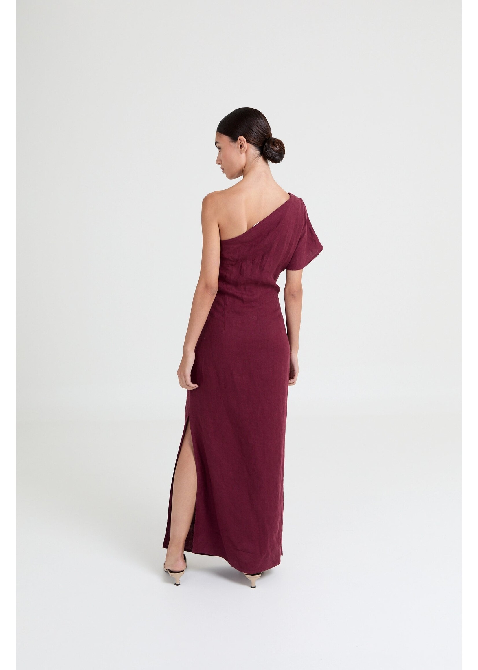 LIVTHELABEL LTL SASHA HALF SHOULDER DRESS