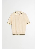INDI & COLD INDI & COLD POLO KNIT SS BEIGE