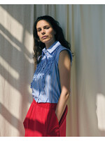 LA ROUGE LR CINDY TOP BLUE STRIPE