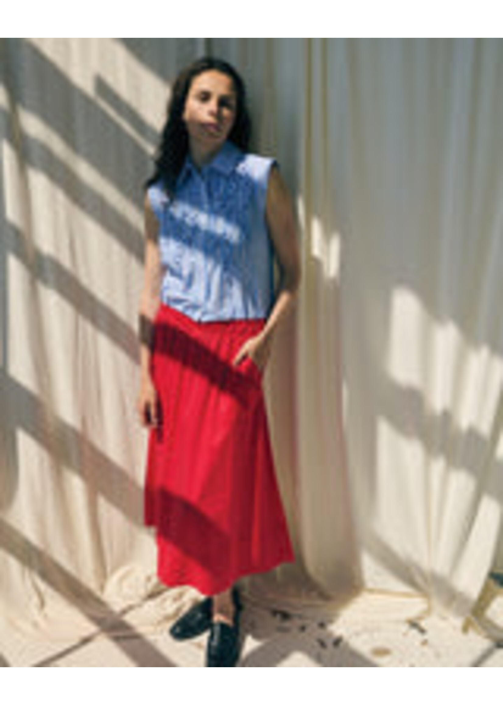 LA ROUGE LR CINDY TOP BLUE STRIPE