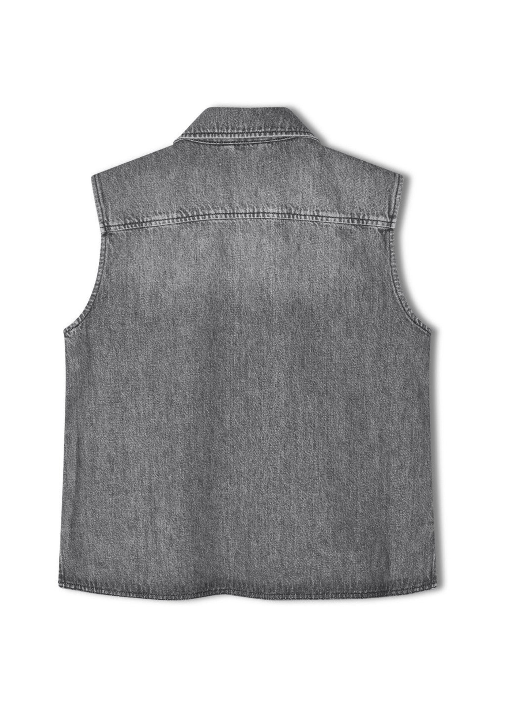 R.A DENIM STUDIO R.A D43 DENIM VEST MID GREY