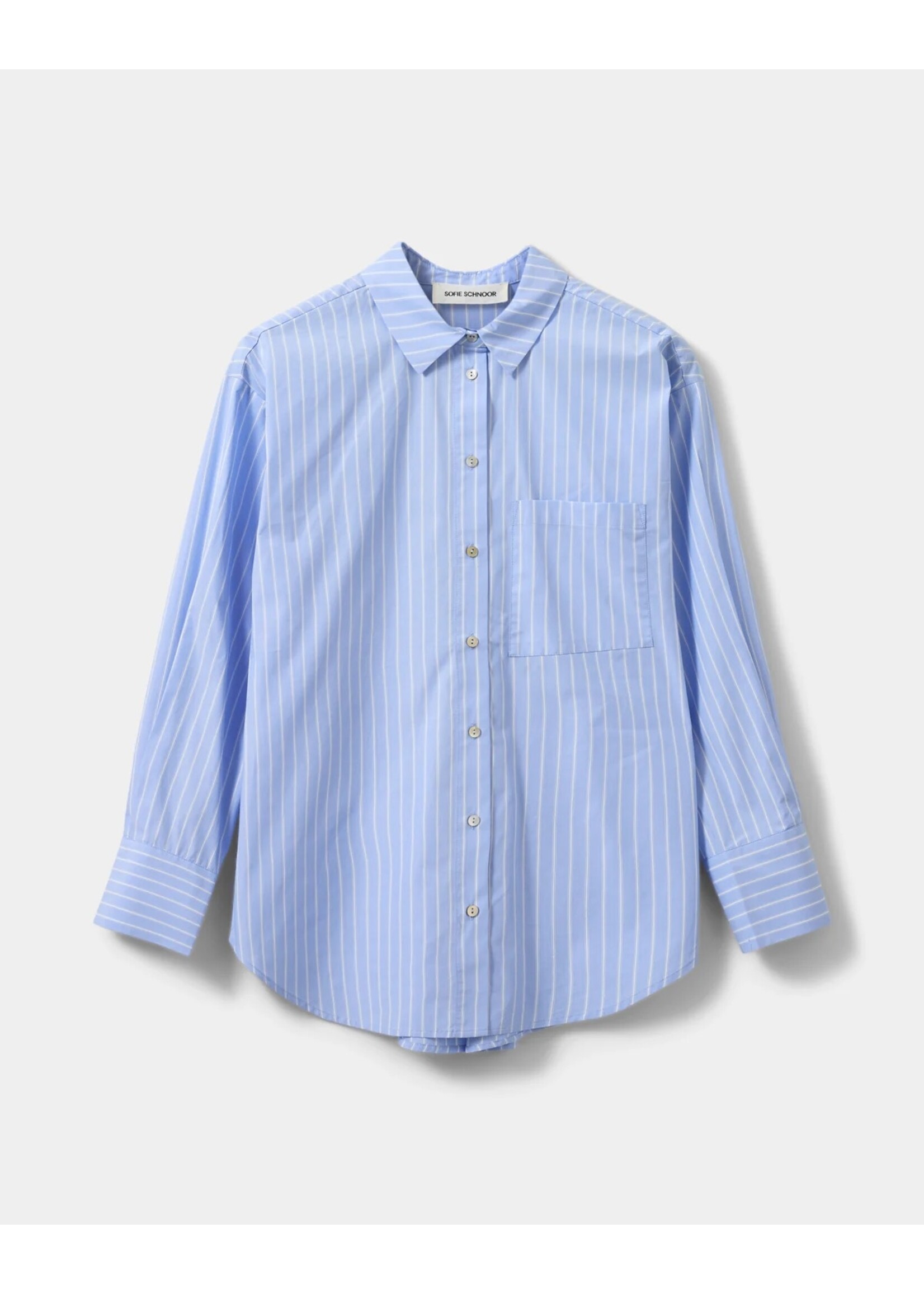 SOFIE SCHNOOR SS ADALENESW SHIRT LIGHT BLUE STRIPED