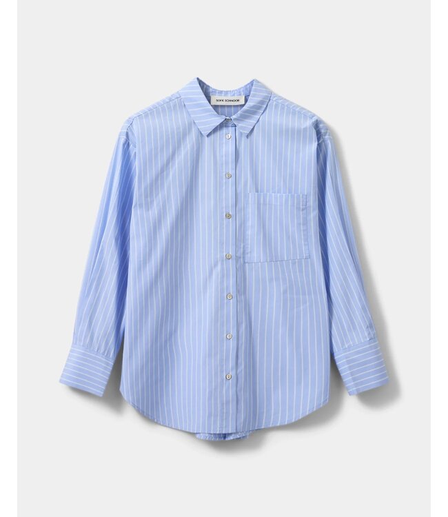 SOFIE SCHNOOR SS ADALENESW SHIRT LIGHT BLUE STRIPED