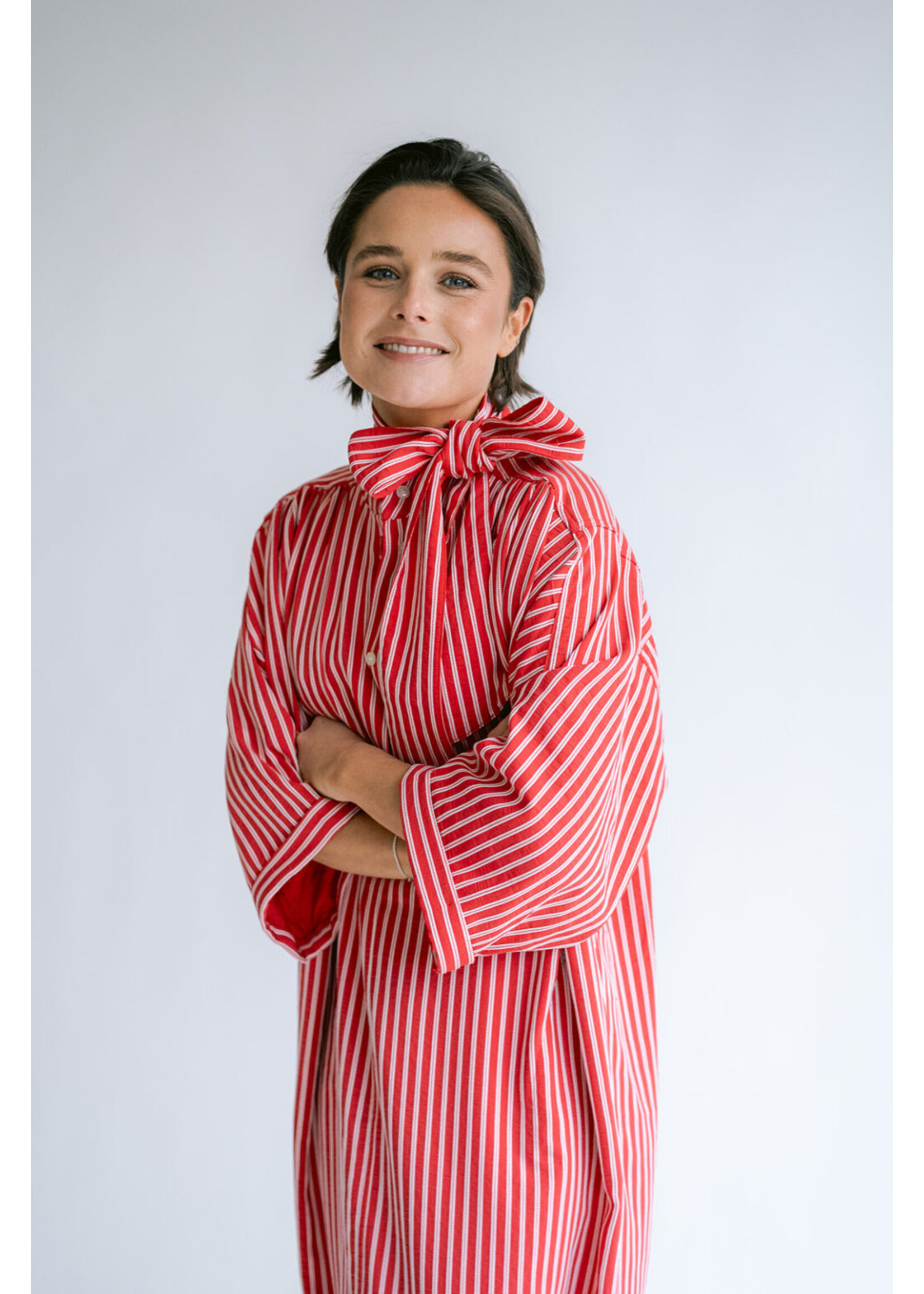 HELD HE IVY DRESS RED STRIPE