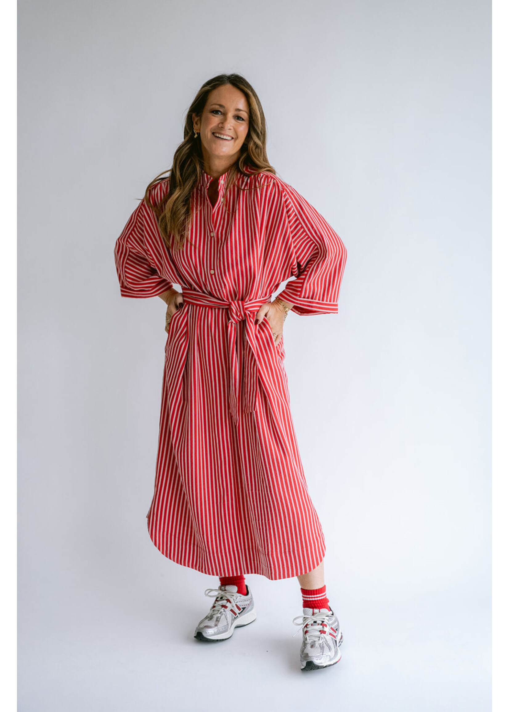 HELD HE IVY DRESS RED STRIPE