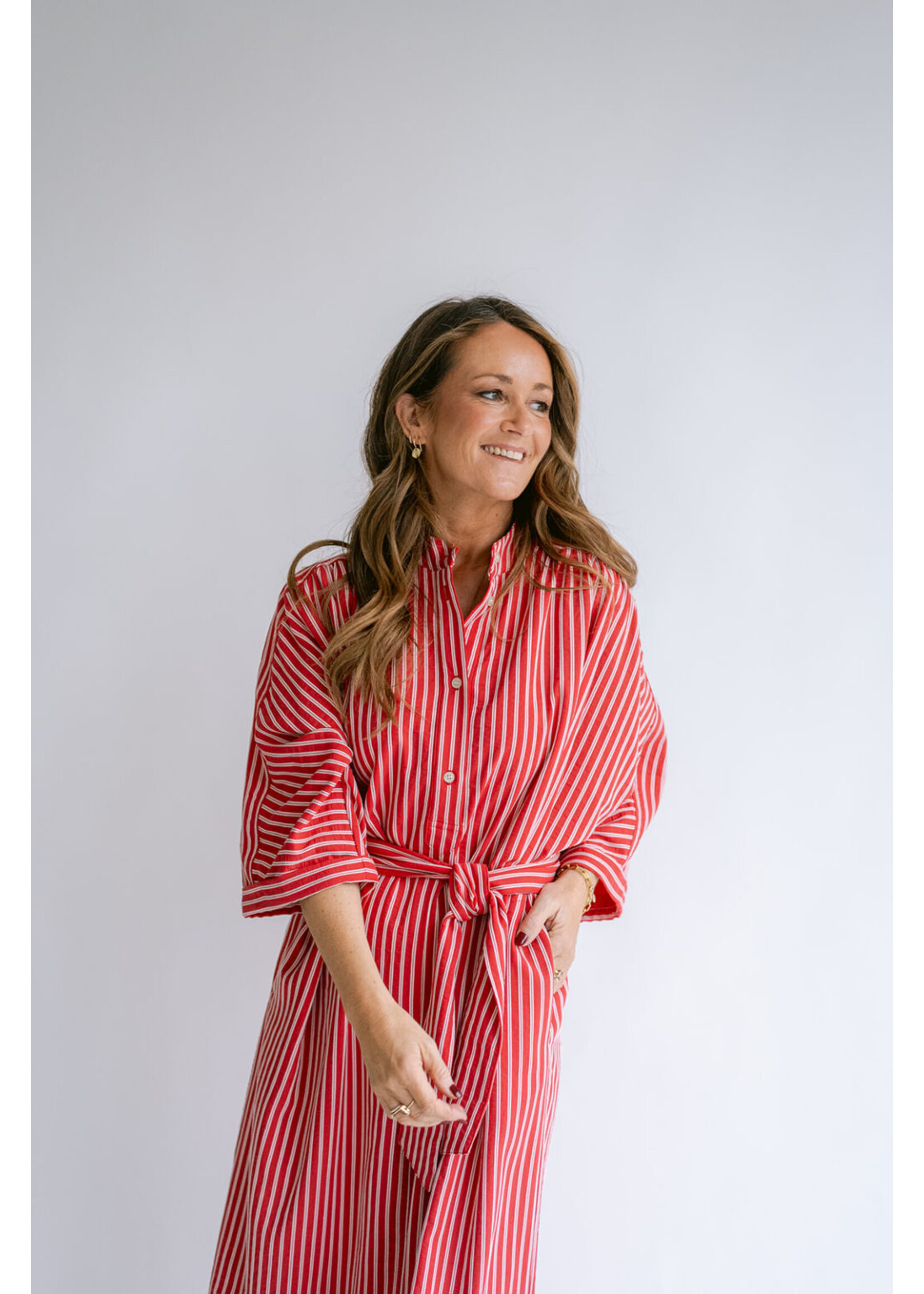 HELD HE IVY DRESS RED STRIPE