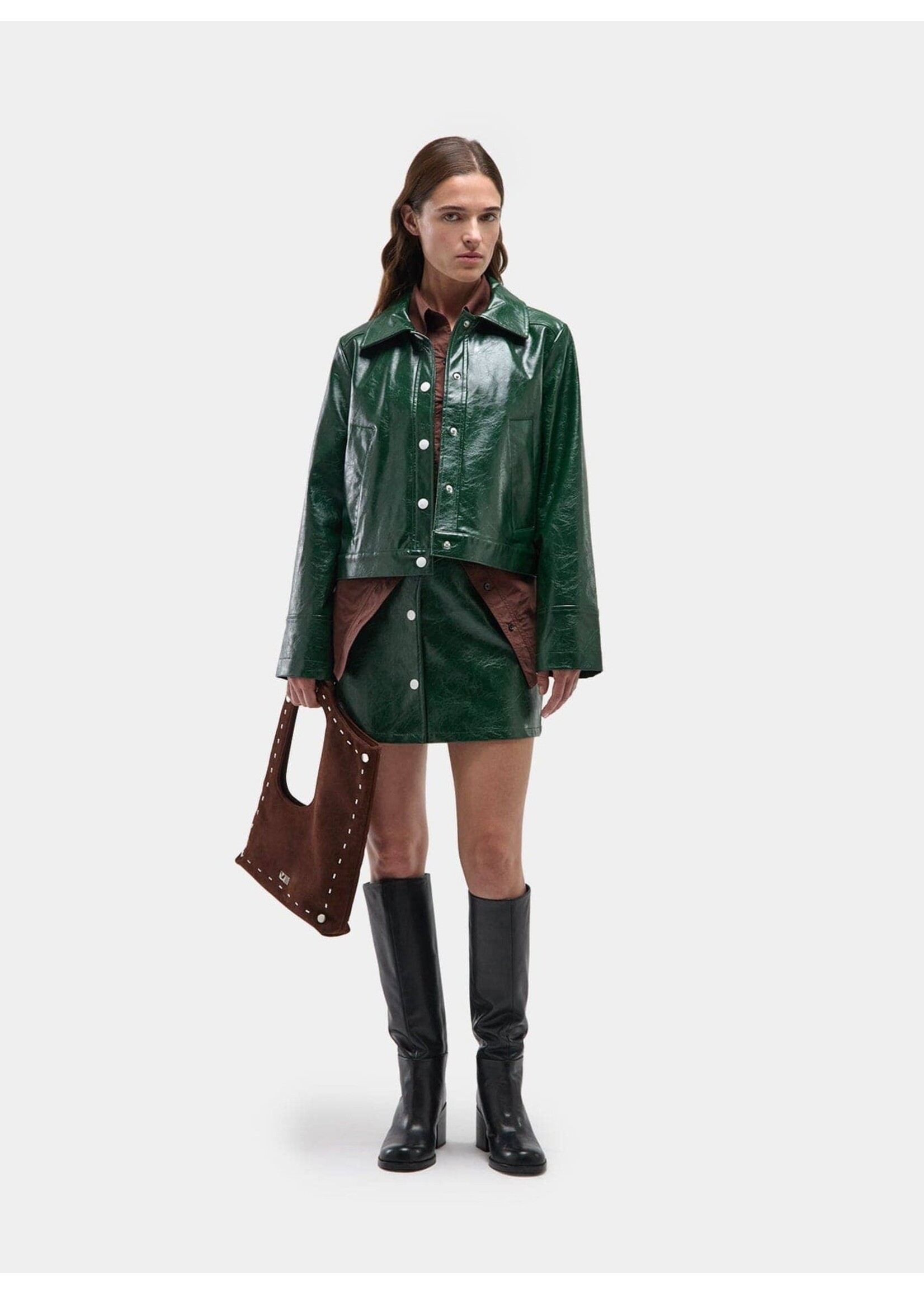 LAAGAM LA LEENA GREEN SKIRT