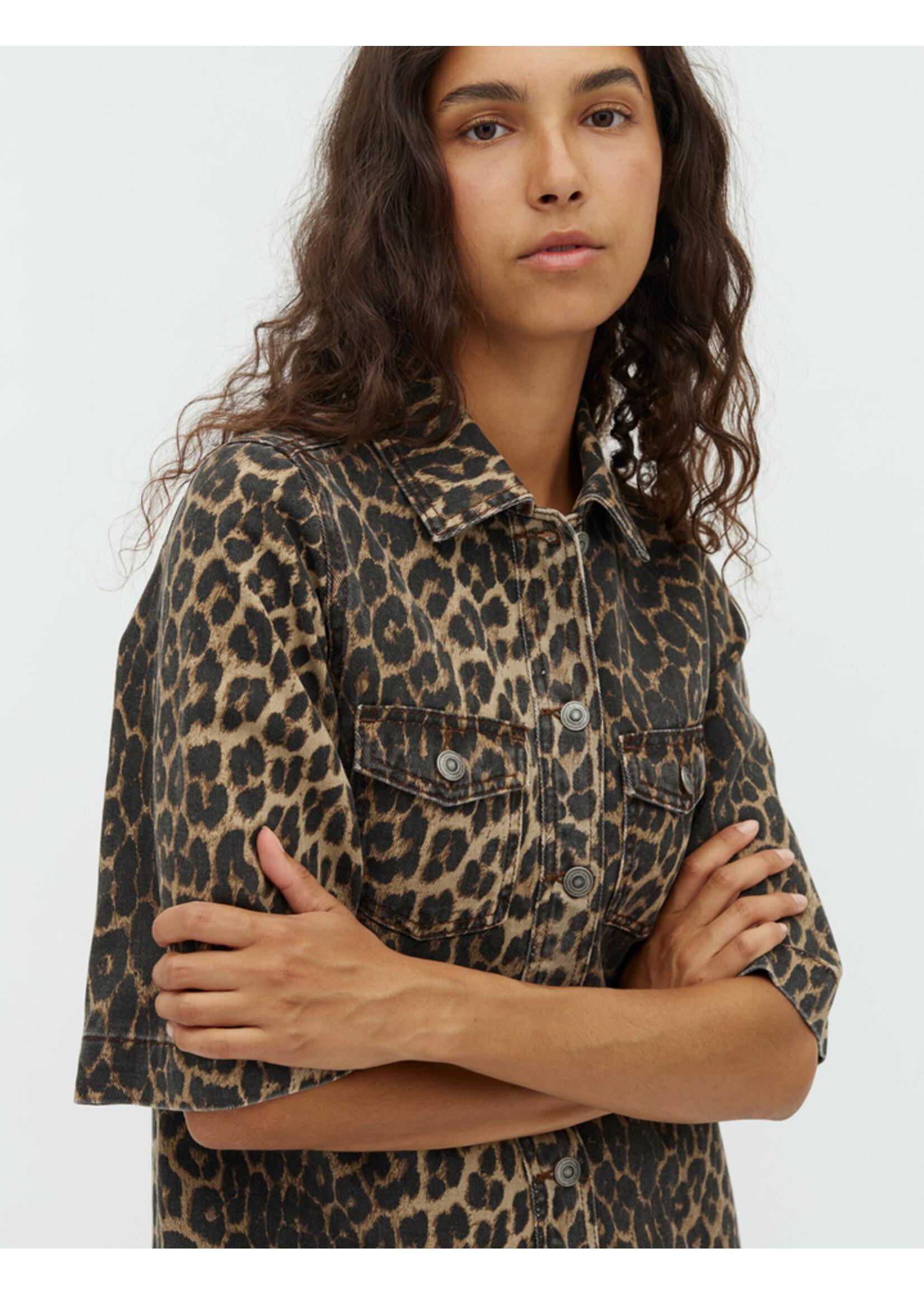 MbyM M-MIRA DRESS LEOPARD MIST
