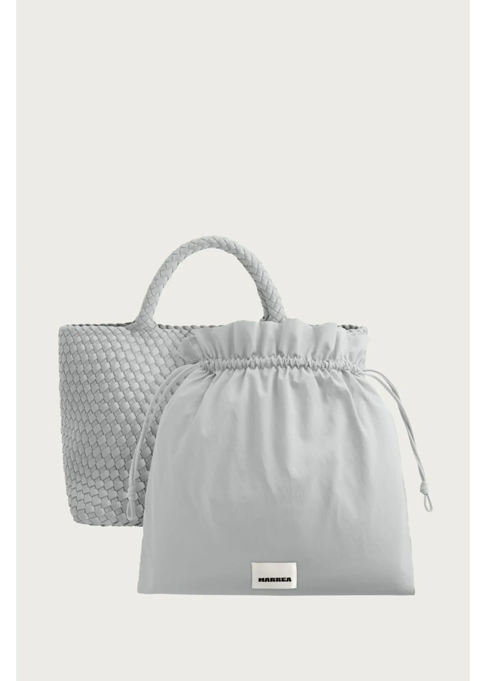 MARREA MA HANDTAS  MEDIUM SILVER SEASHELL