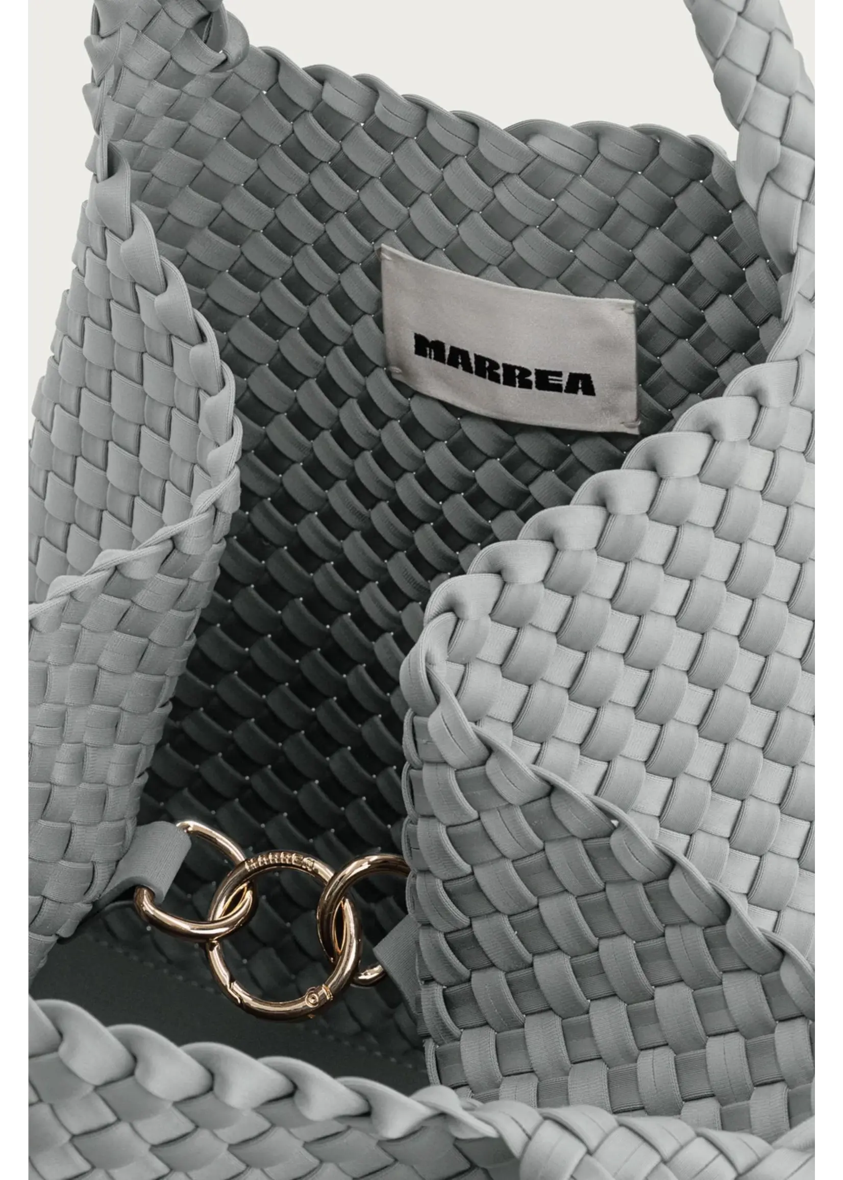 MARREA MA HANDTAS  MEDIUM SILVER SEASHELL