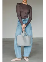 MARREA MA HANDTAS  MEDIUM SILVER SEASHELL