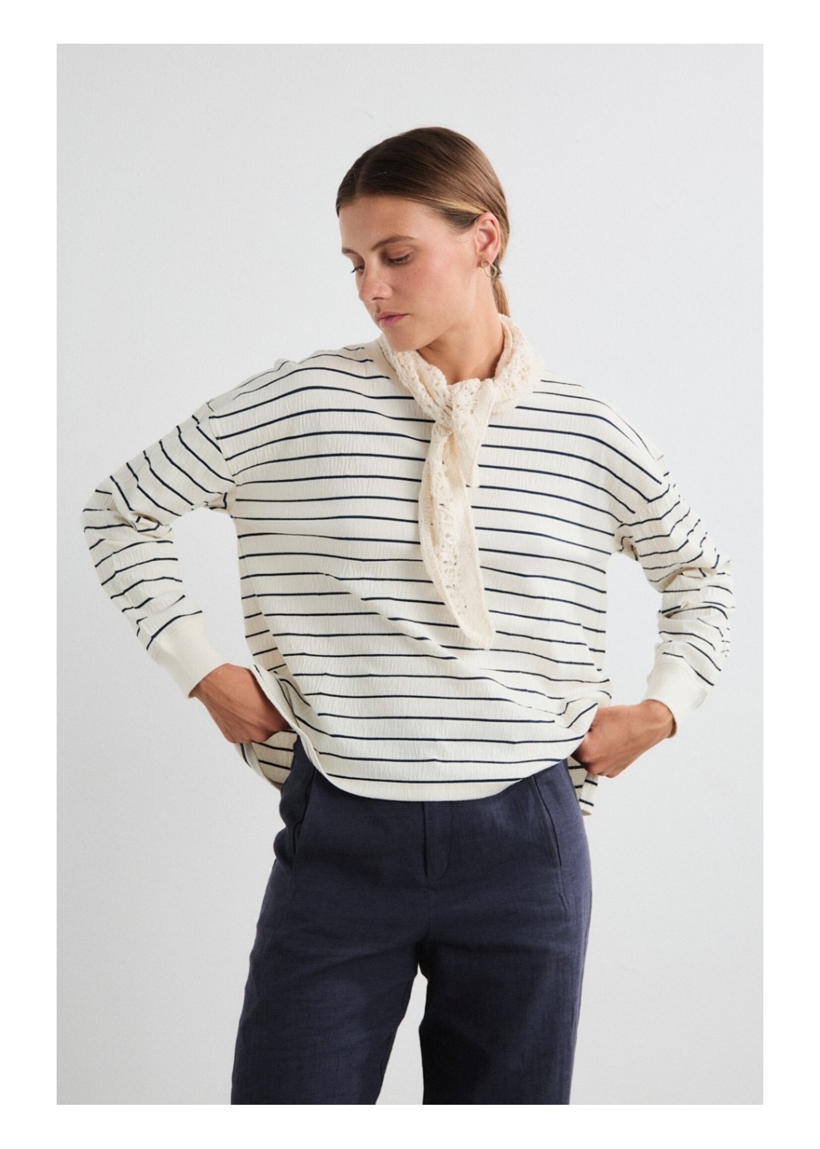 MUS & BOMBON MBB SALANA  SWEATSHIRT NAVY