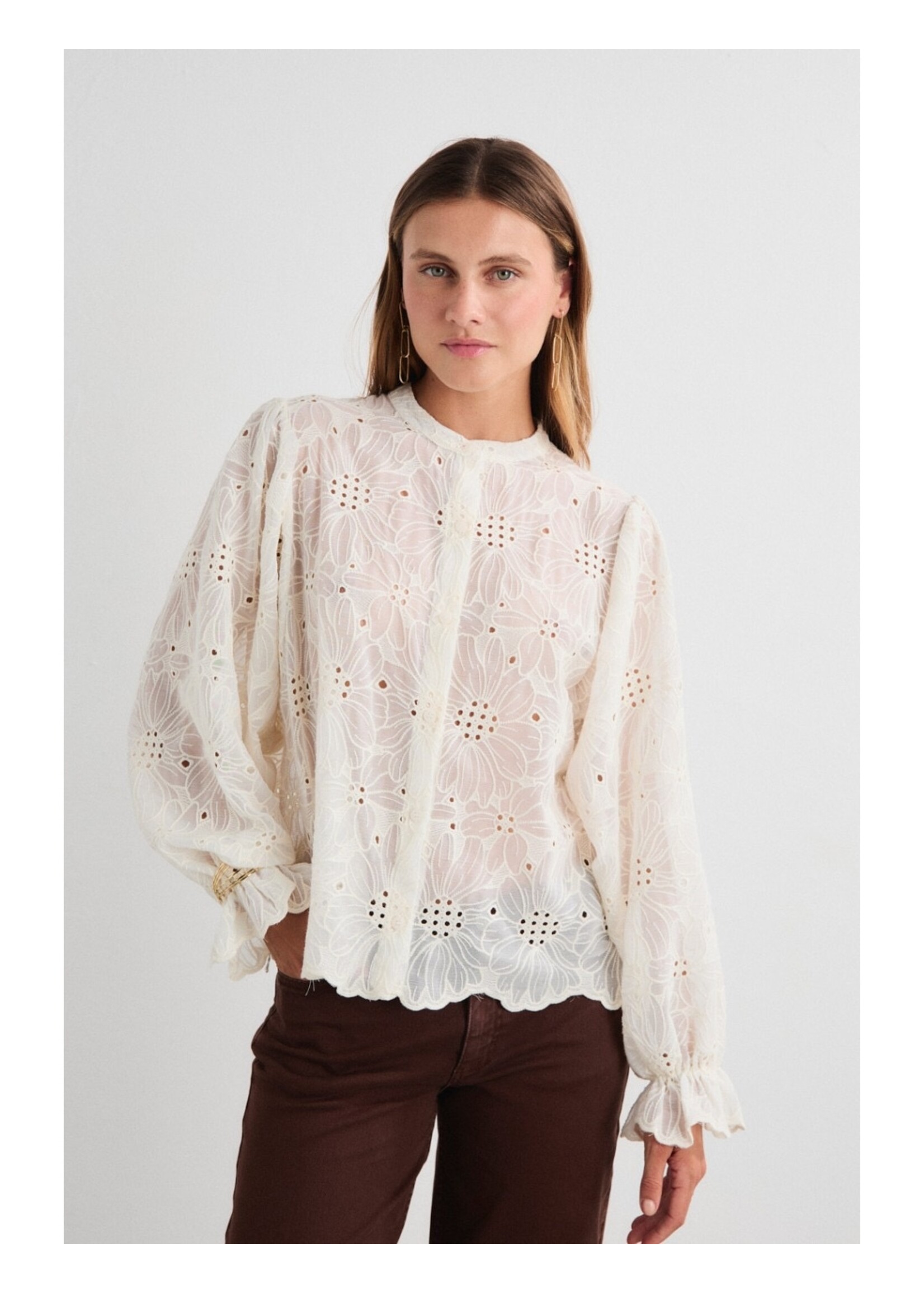 MUS & BOMBON MBB EVELIA BLOUSE WHITE