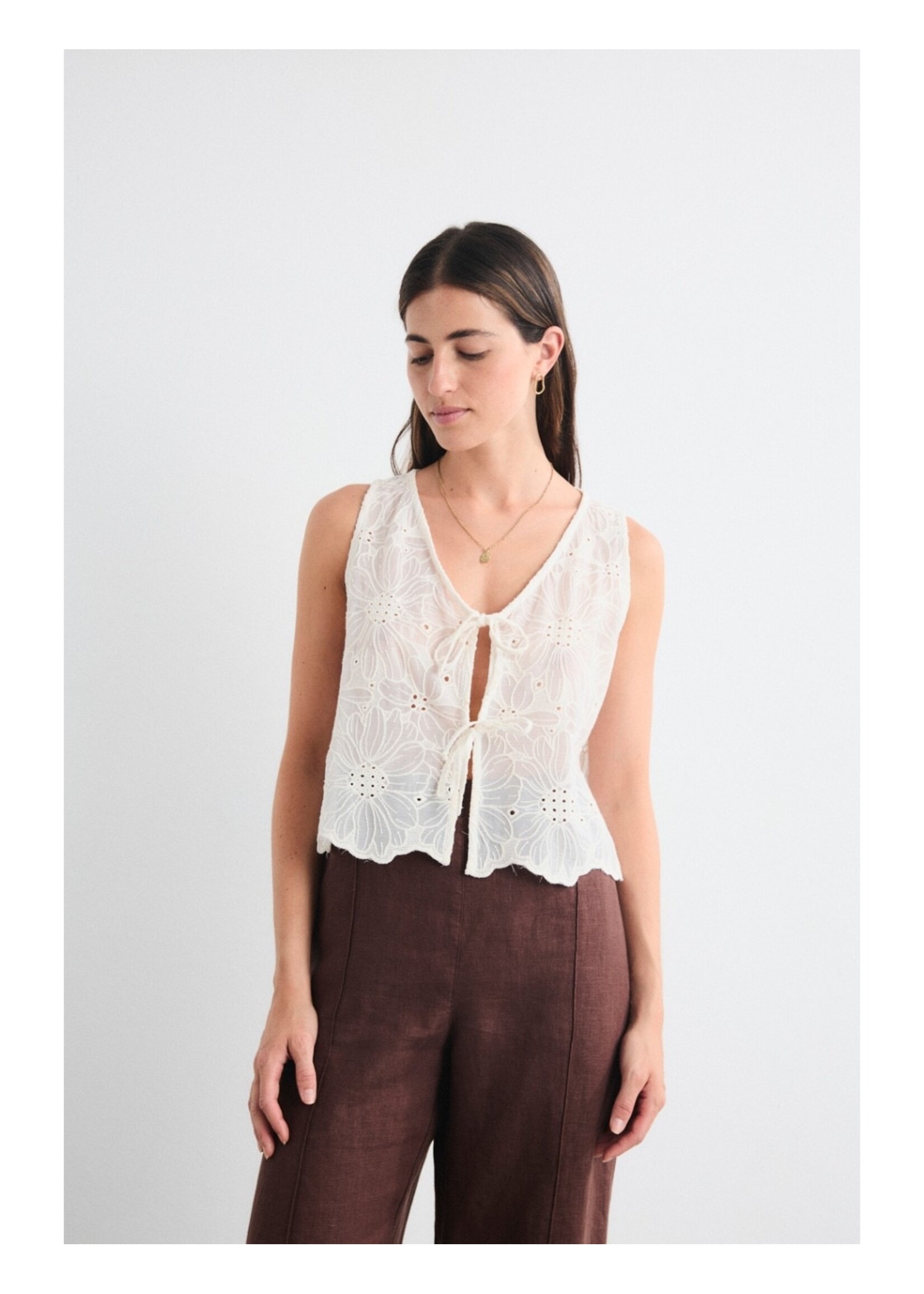 MUS & BOMBON MBB EVELIA VEST WHITE