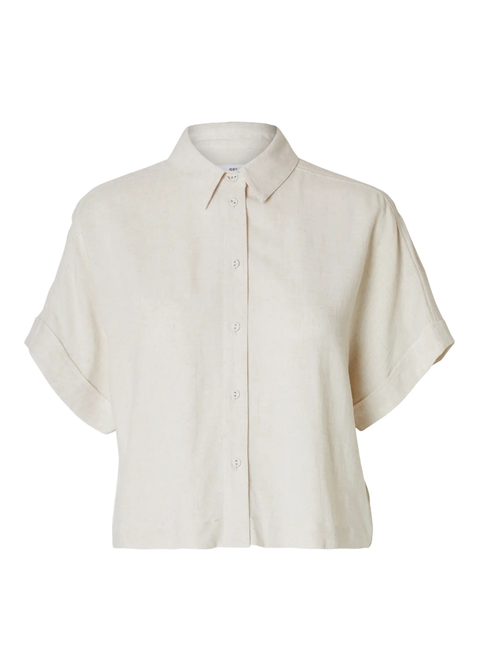 SELECTED FEMME SLWVIVA SS CROPPED SUN SHIRT NOOS