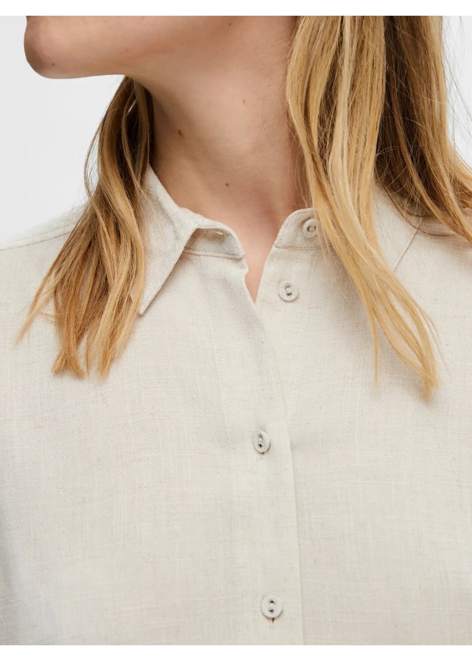 SELECTED FEMME SLWVIVA SS CROPPED SUN SHIRT NOOS