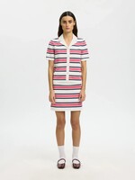 SELECTED FEMME SLFAMOUR HW SHORT SKIRT EGRET/PINK/SKY