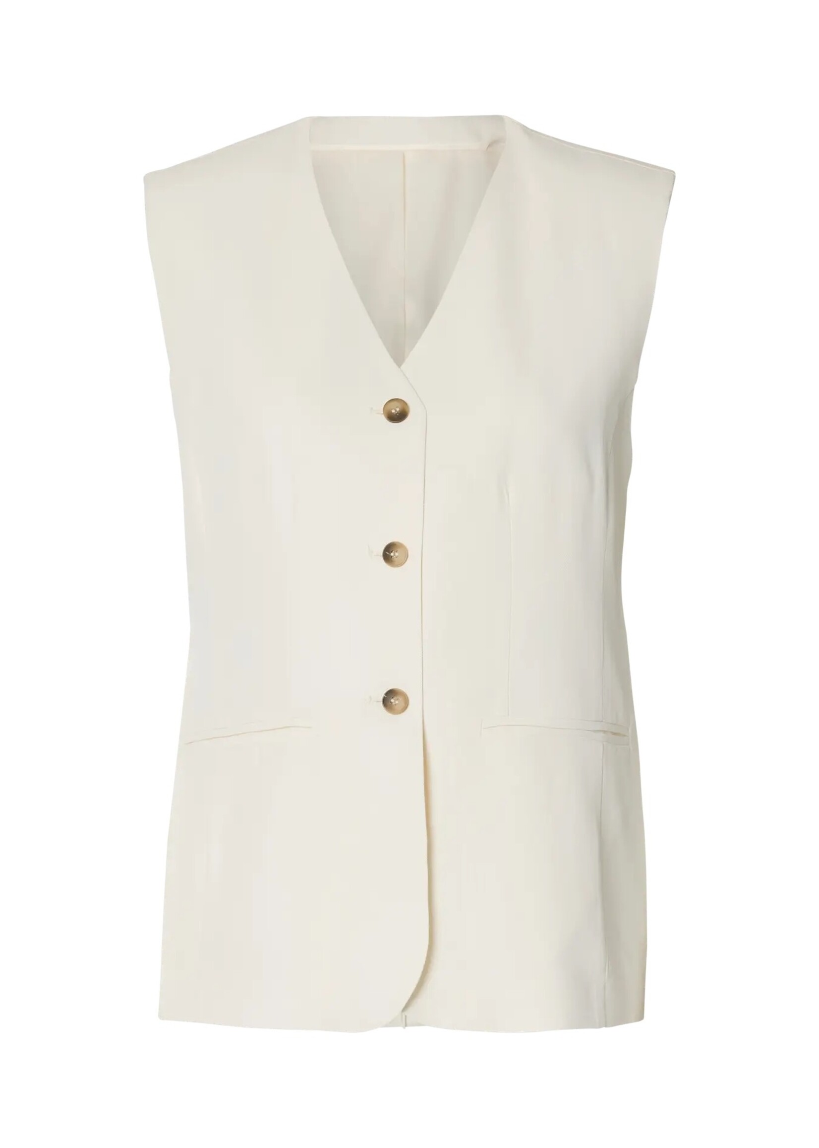 SELECTED FEMME SLFELLIE SL VEST EGRET