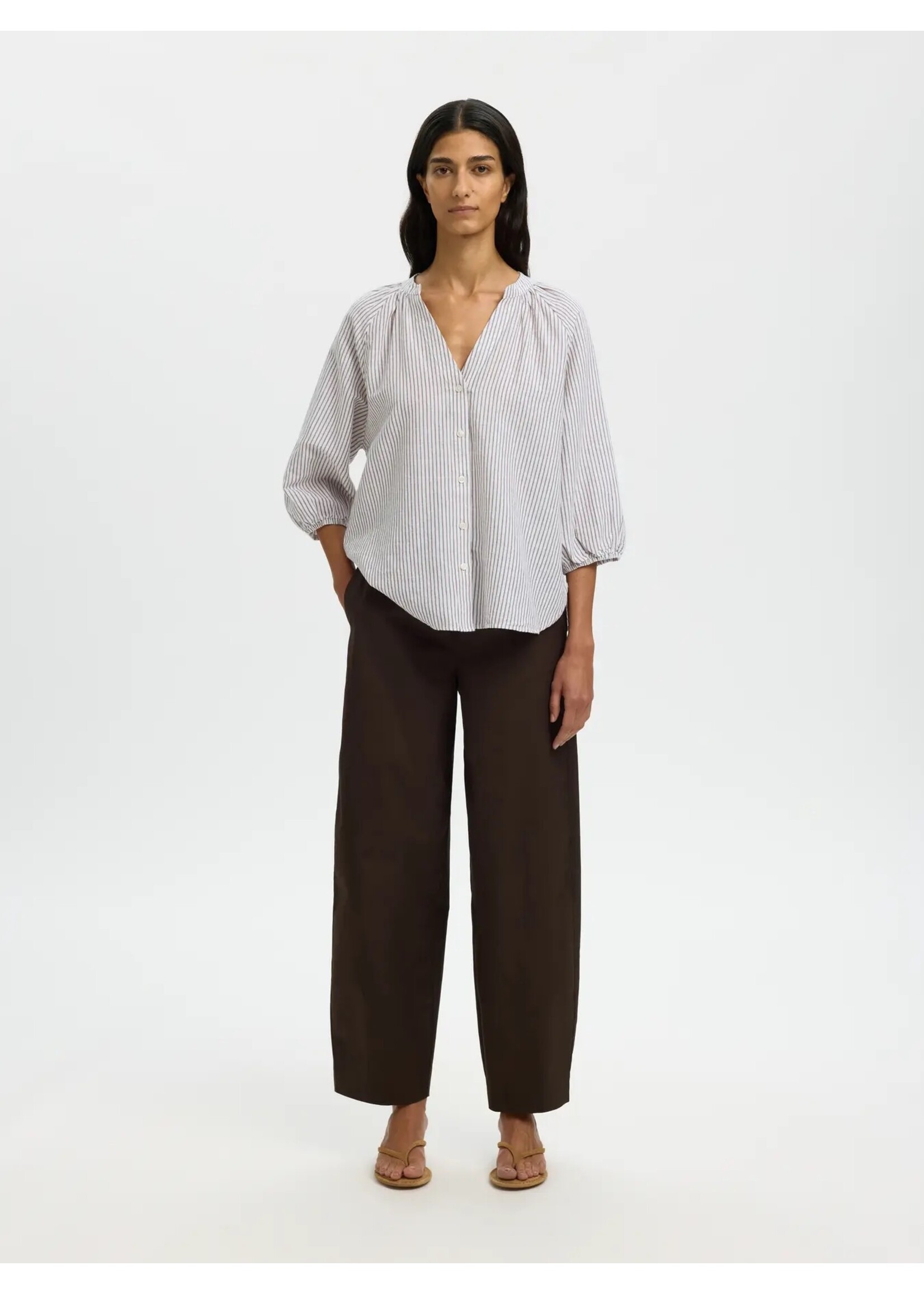 SELECTED FEMME SLWCLEO-ALBERTA LINEN SHIRT NOOS