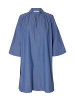 SELECTED FEMME SLFKIRA TALIA OVERSIZE 3/4 DRESS DARK BLUE