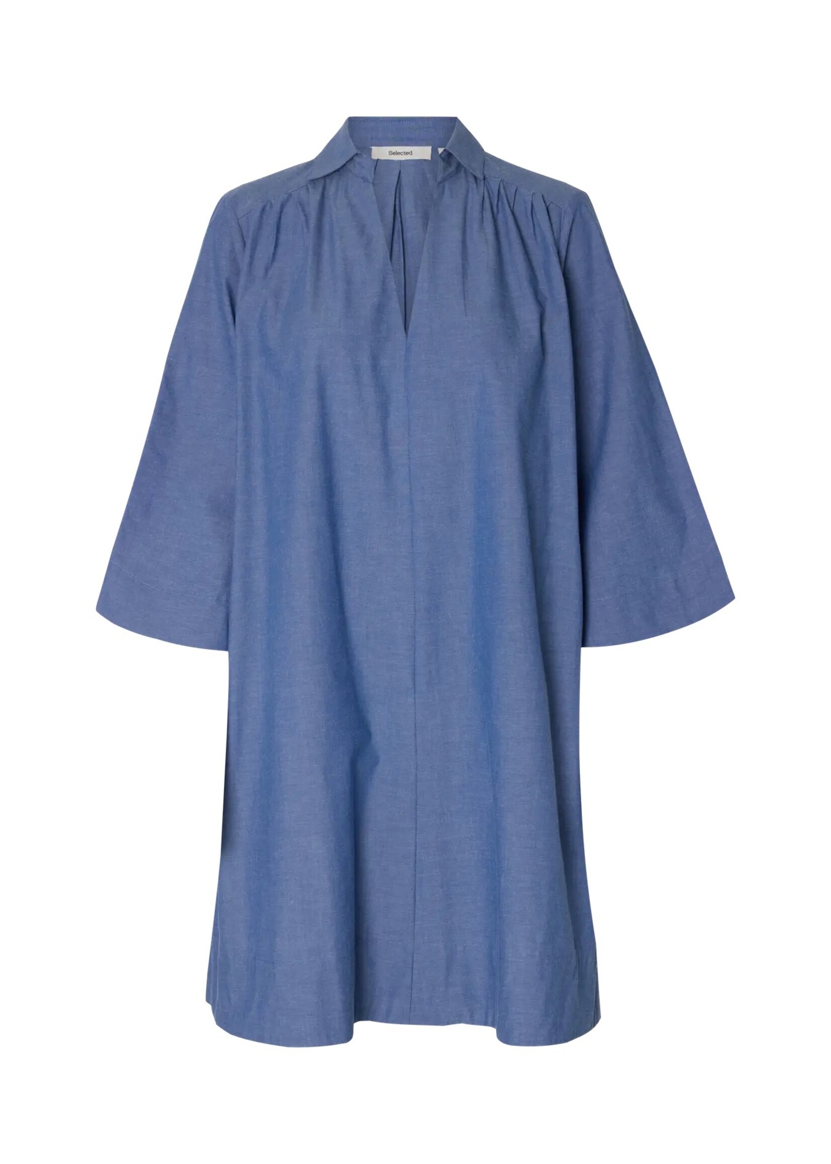 SELECTED FEMME SLFKIRA TALIA OVERSIZE 3/4 DRESS DARK BLUE