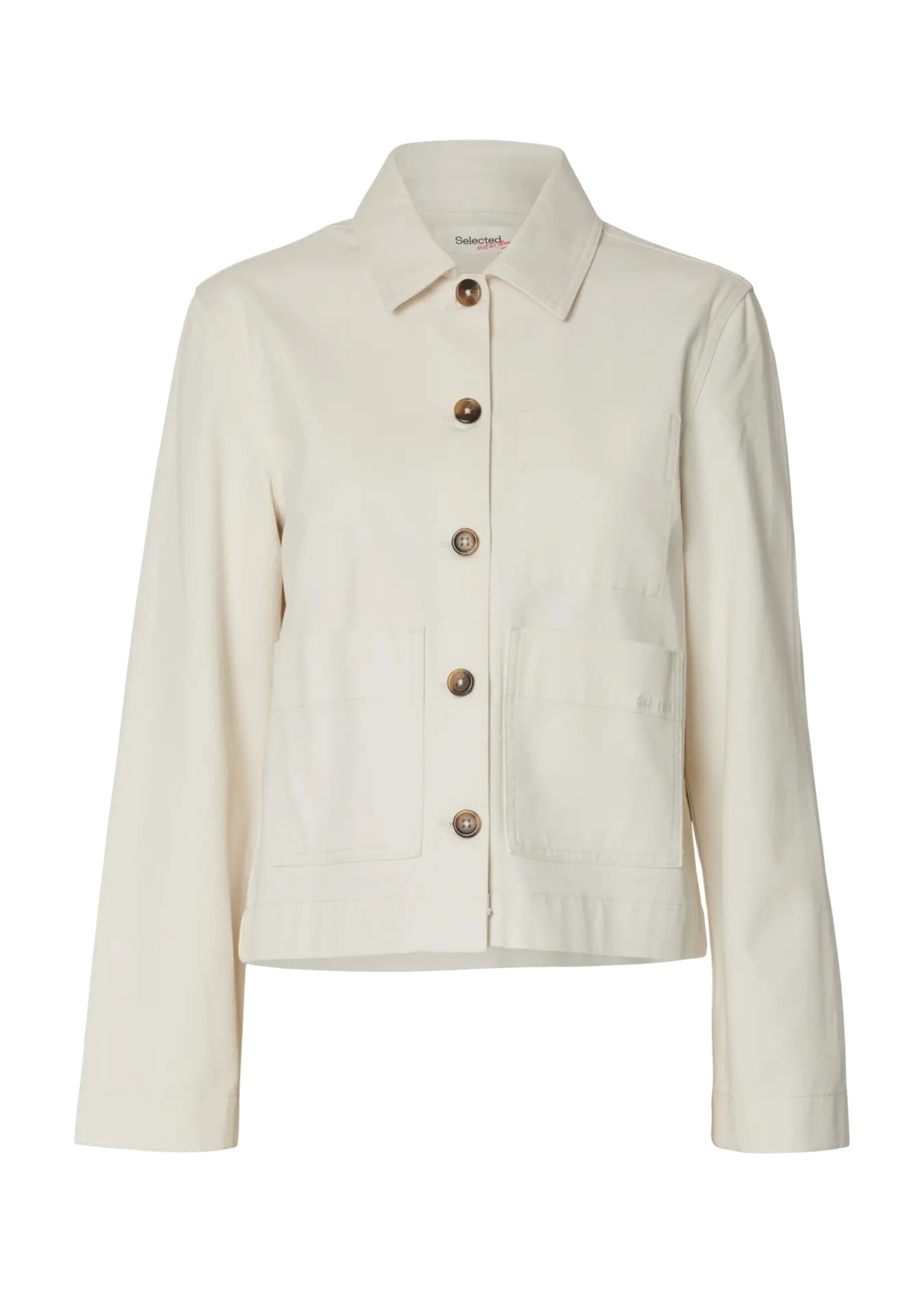 SELECTED FEMME SLFRELAXED HOTEL AMOUR JACKET EGRET