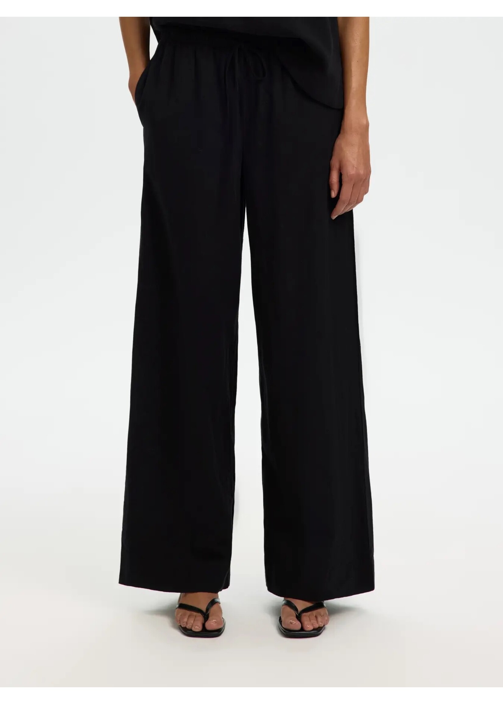SELECTED FEMME SLWLUISA MW LINEN BLEND PANT NOOS