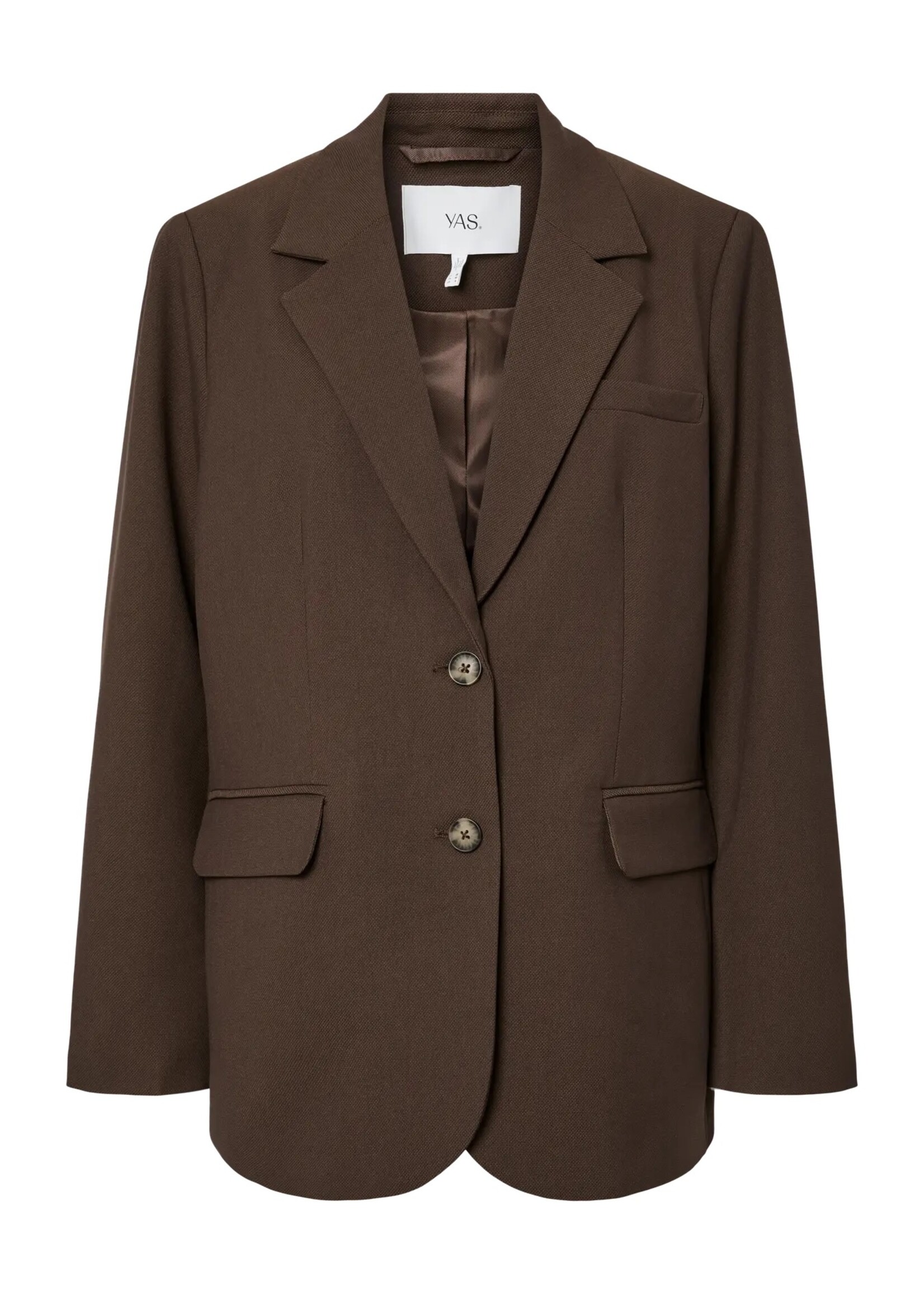 YAS YASREEMAJ LS BLAZER NOOS CHOCOLATE BROWN