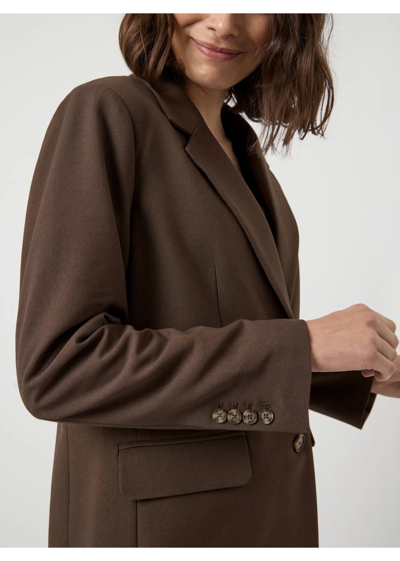 YAS YASREEMAJ LS BLAZER NOOS CHOCOLATE BROWN