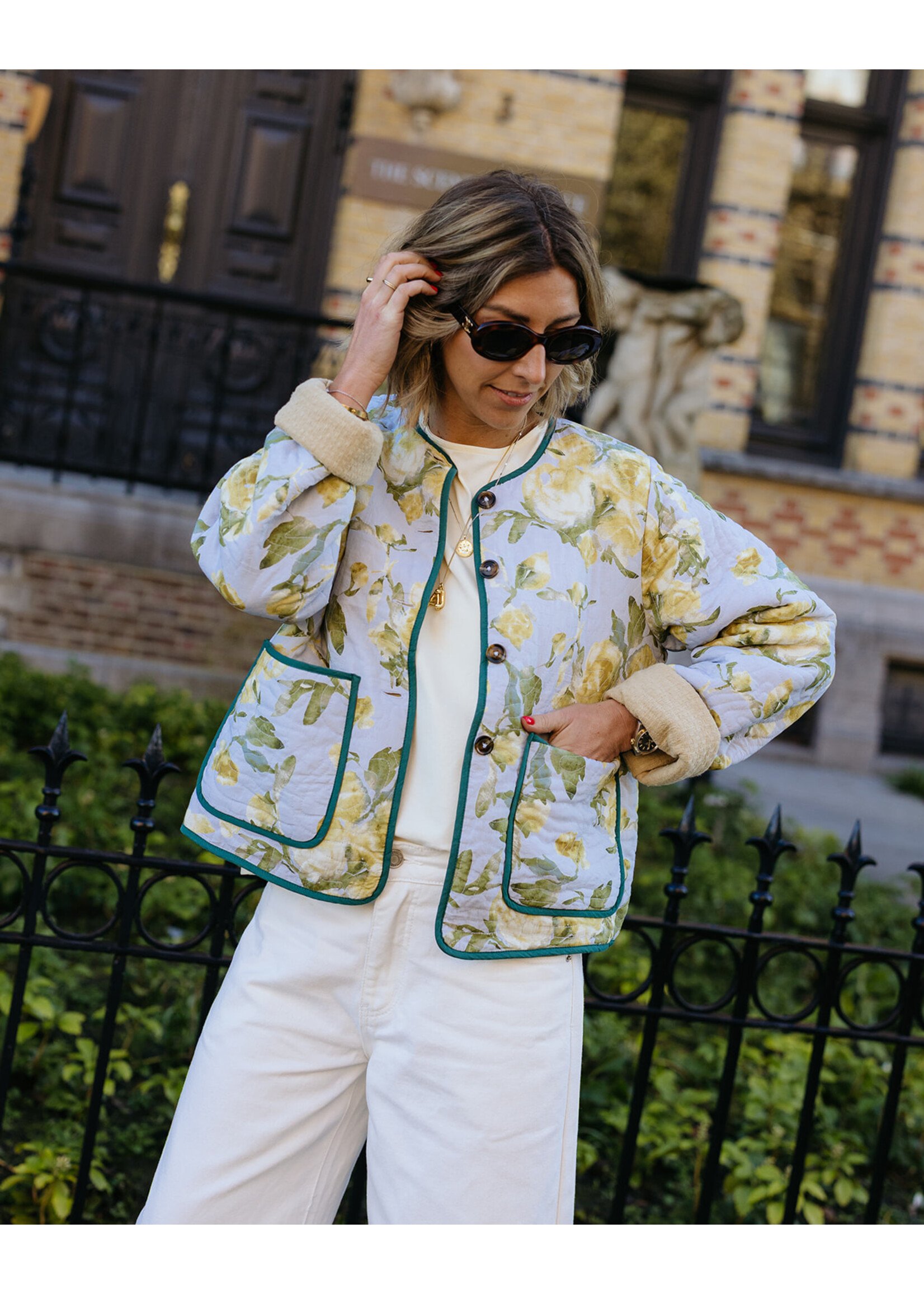 YAS YASMATIRA LS QUILTED JACKET SKYWAY