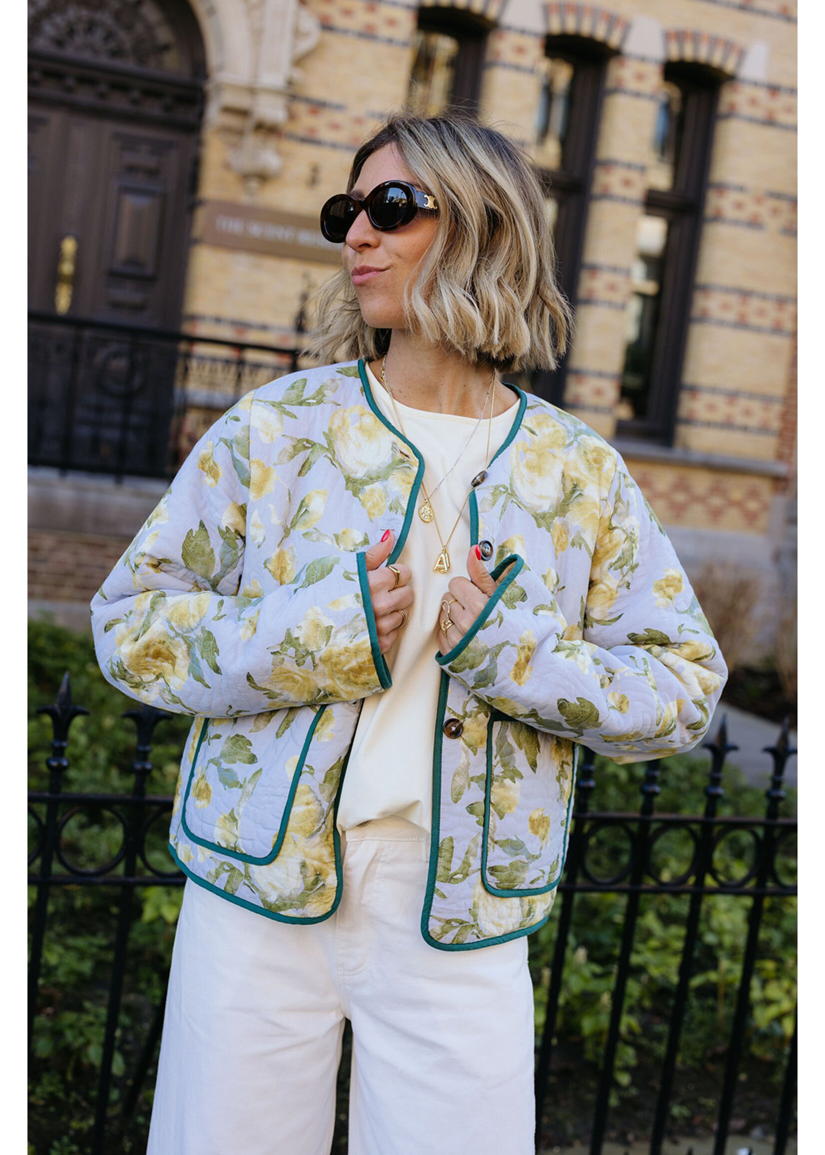 YAS YASMATIRA LS QUILTED JACKET SKYWAY