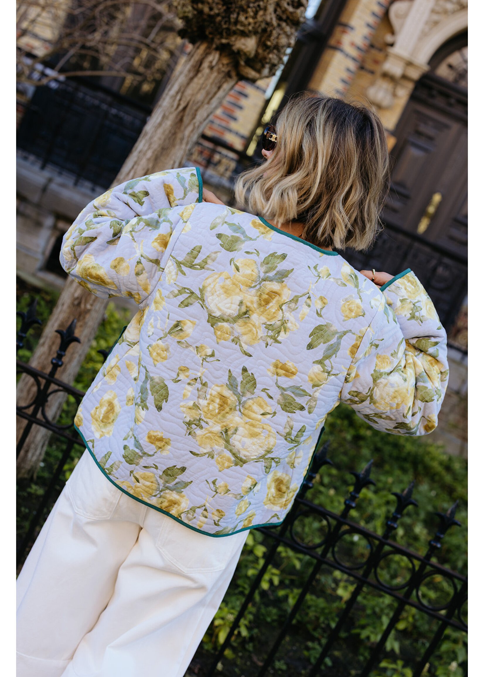 YAS YASMATIRA LS QUILTED JACKET SKYWAY