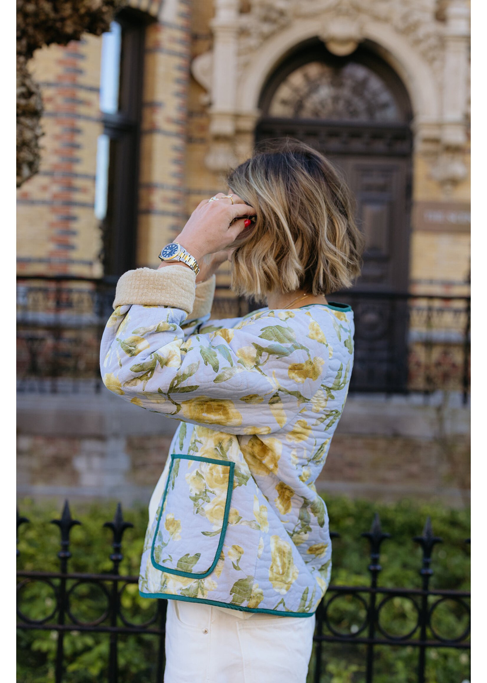 YAS YASMATIRA LS QUILTED JACKET SKYWAY