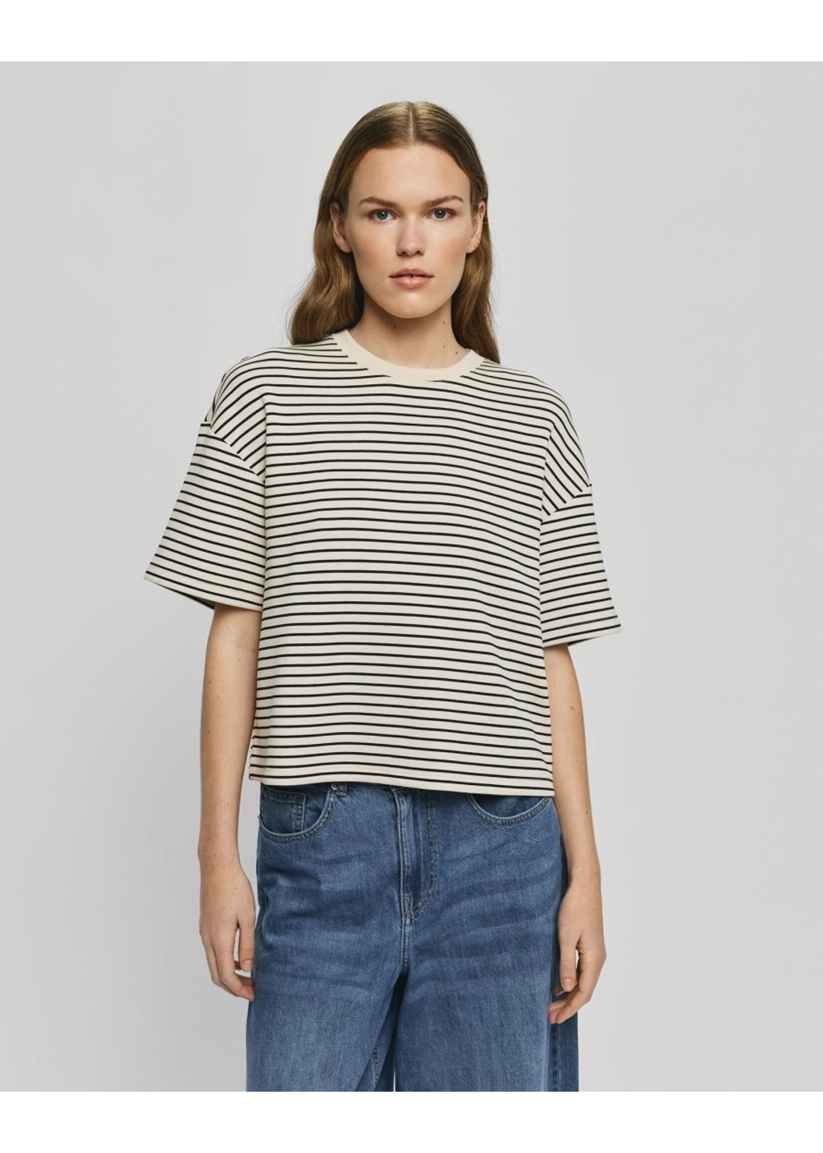 MOSS CPH MSCH NILDA IMA Q  SWEAT STP OATMEAL/BLACK