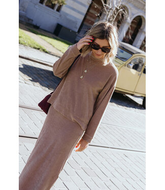INDI & COLD INDI & COLD  SWEATER  LM EPONGE ROSA