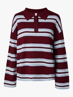 YAS YASMAYLA LS KNIT CARDIGAN MOONLITE MAUVE/STRIPES