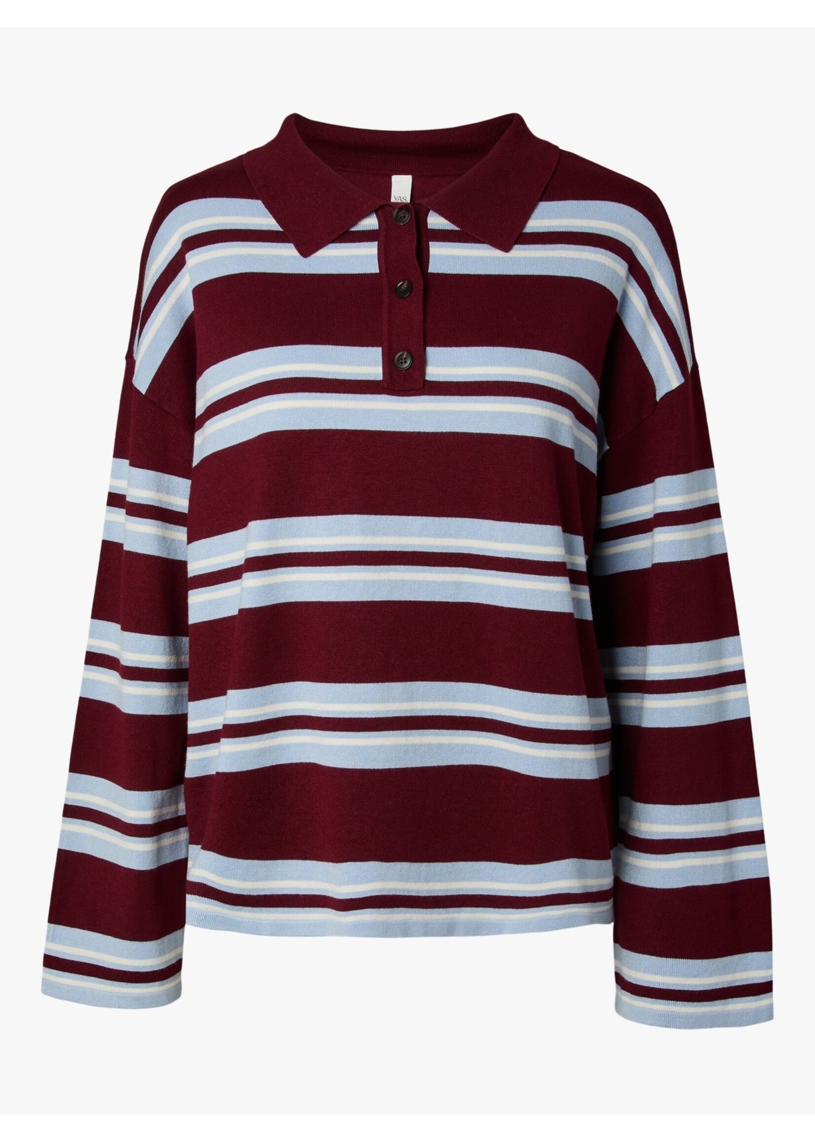 YAS YASMAYLA LS KNIT CARDIGAN MOONLITE MAUVE/STRIPES