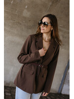 YAS YASREEMAJ LS BLAZER NOOS CHOCOLATE BROWN