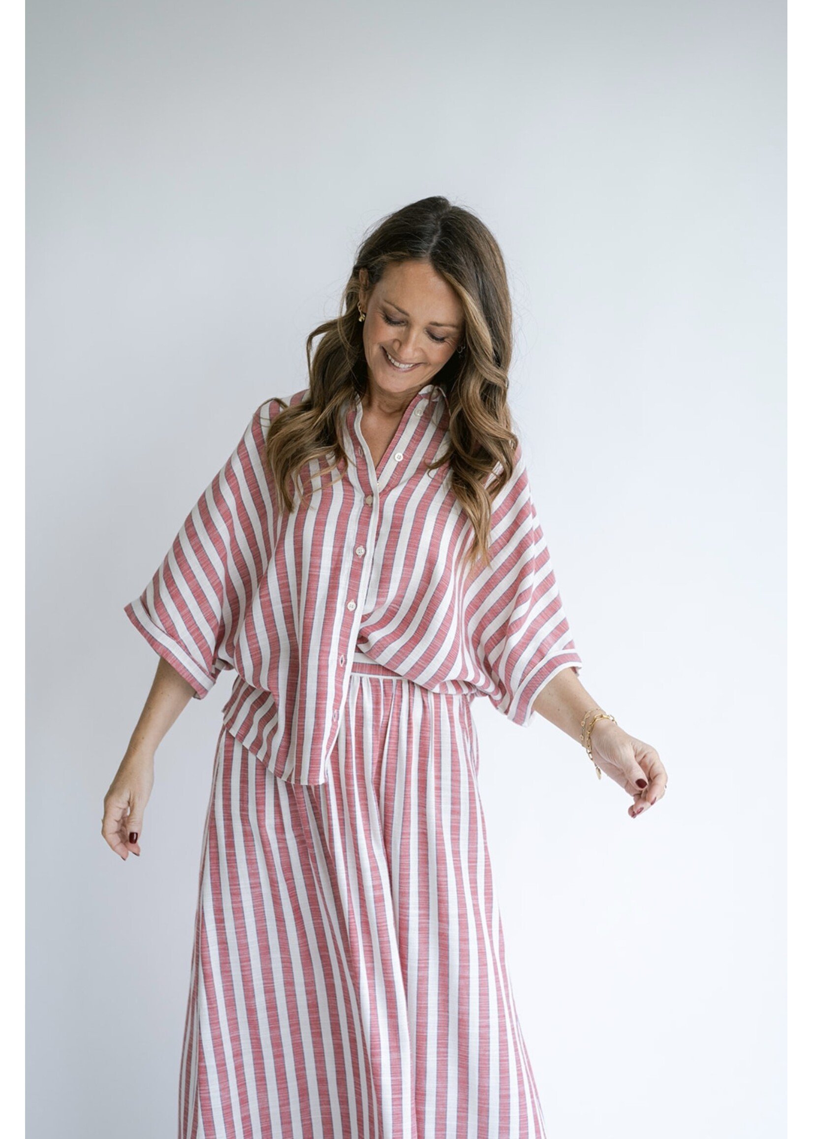 HELD HE JAX SKIRT RED BLUE STRIPE