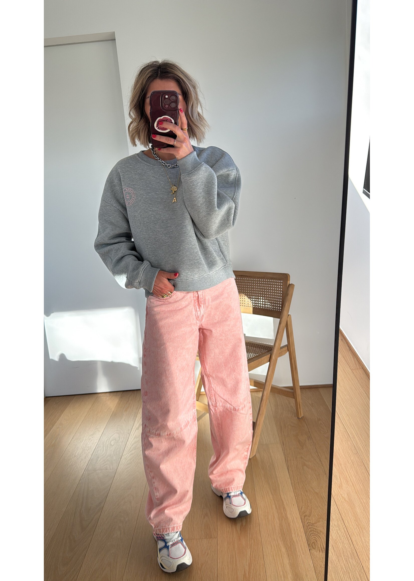 SOFIE SCHNOOR SS TRINIDADSW TAPERED JEANS LIGHT ROSE