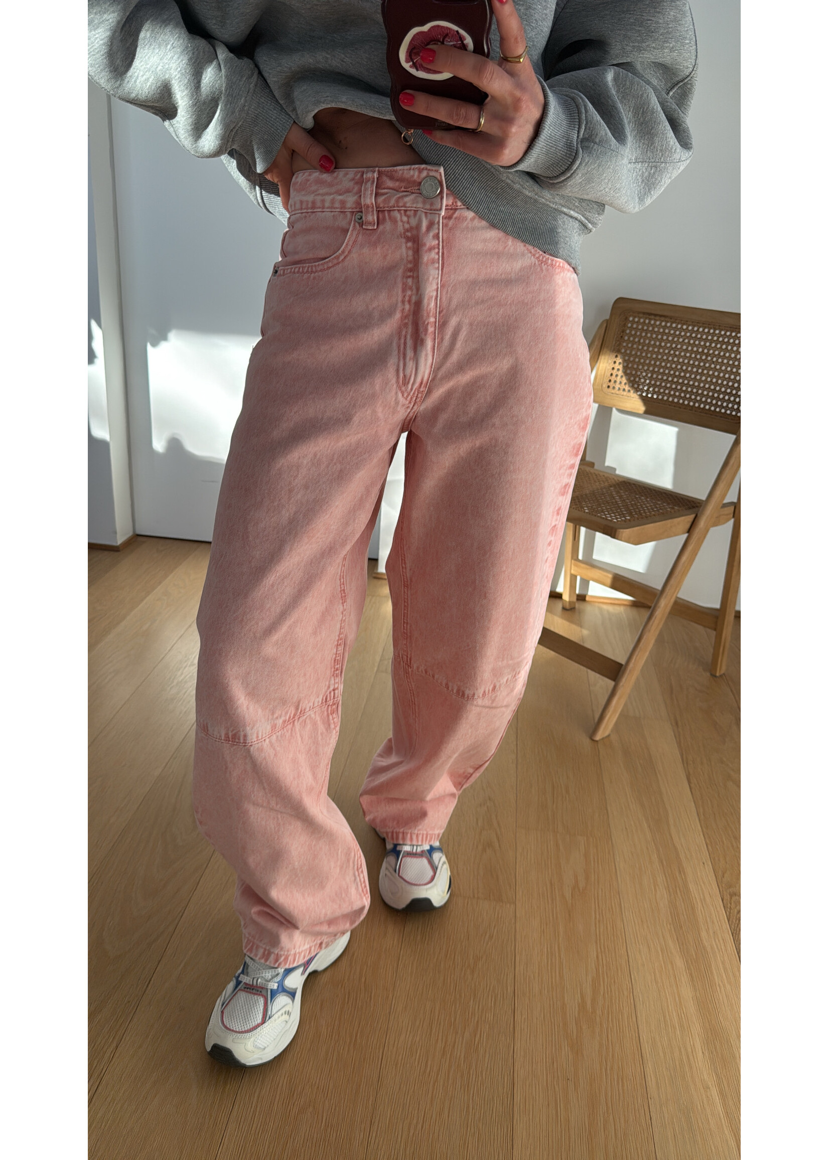 SOFIE SCHNOOR SS TRINIDADSW TAPERED JEANS LIGHT ROSE