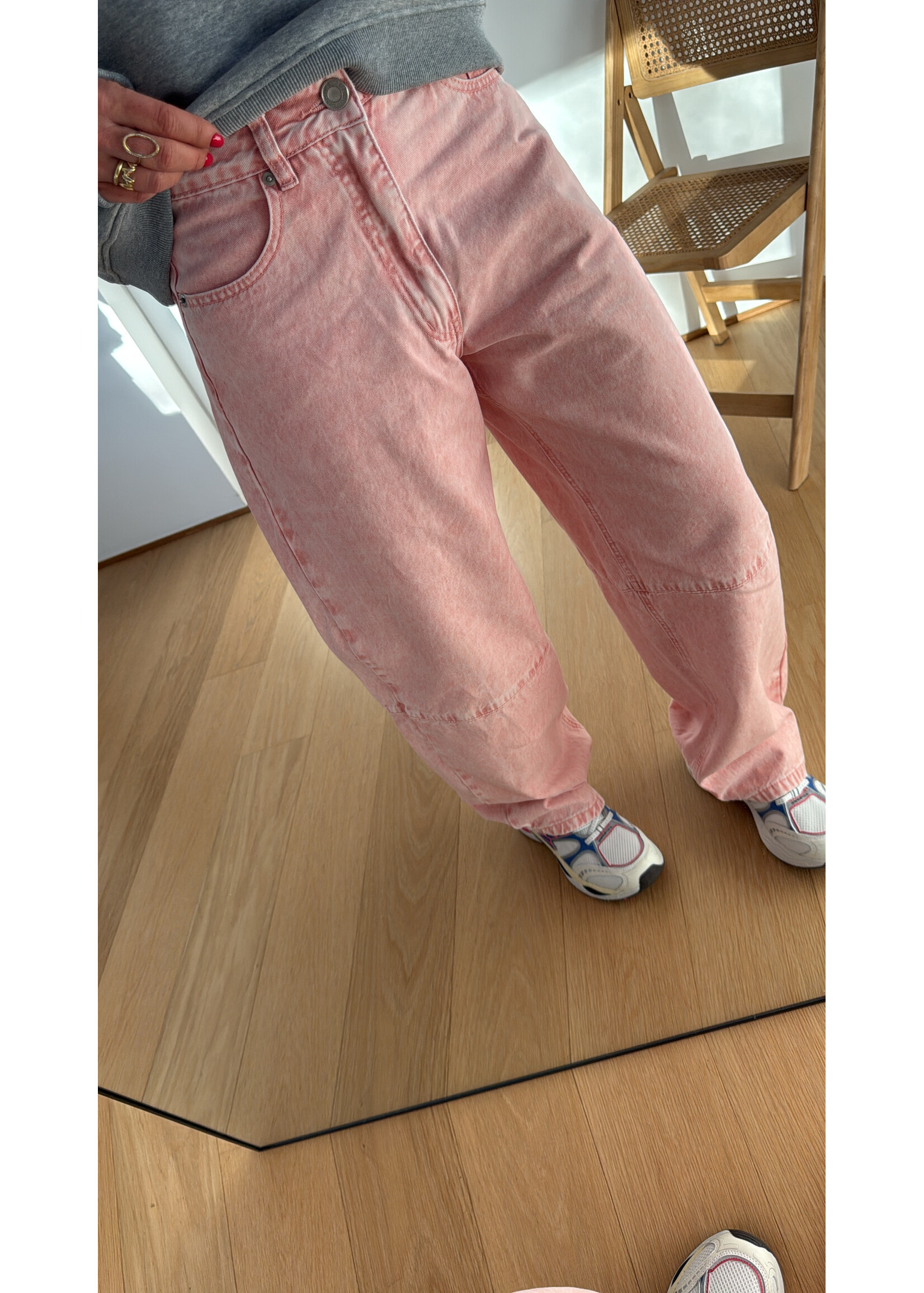 SOFIE SCHNOOR SS TRINIDADSW TAPERED JEANS LIGHT ROSE