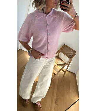 YAS YASDURA 2/4 KNIT CARDIGAN BALLERINA MEL.