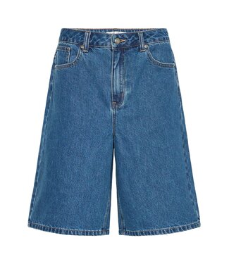 PULZ PZ BRIDGET SHORTS MED BLUE DENIM