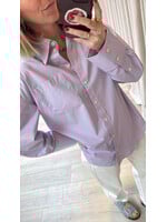 SELECTED FEMME SLFHOTEL AMOUR OVERSIZE LS SHIRT PINK/BLUE/WHITE