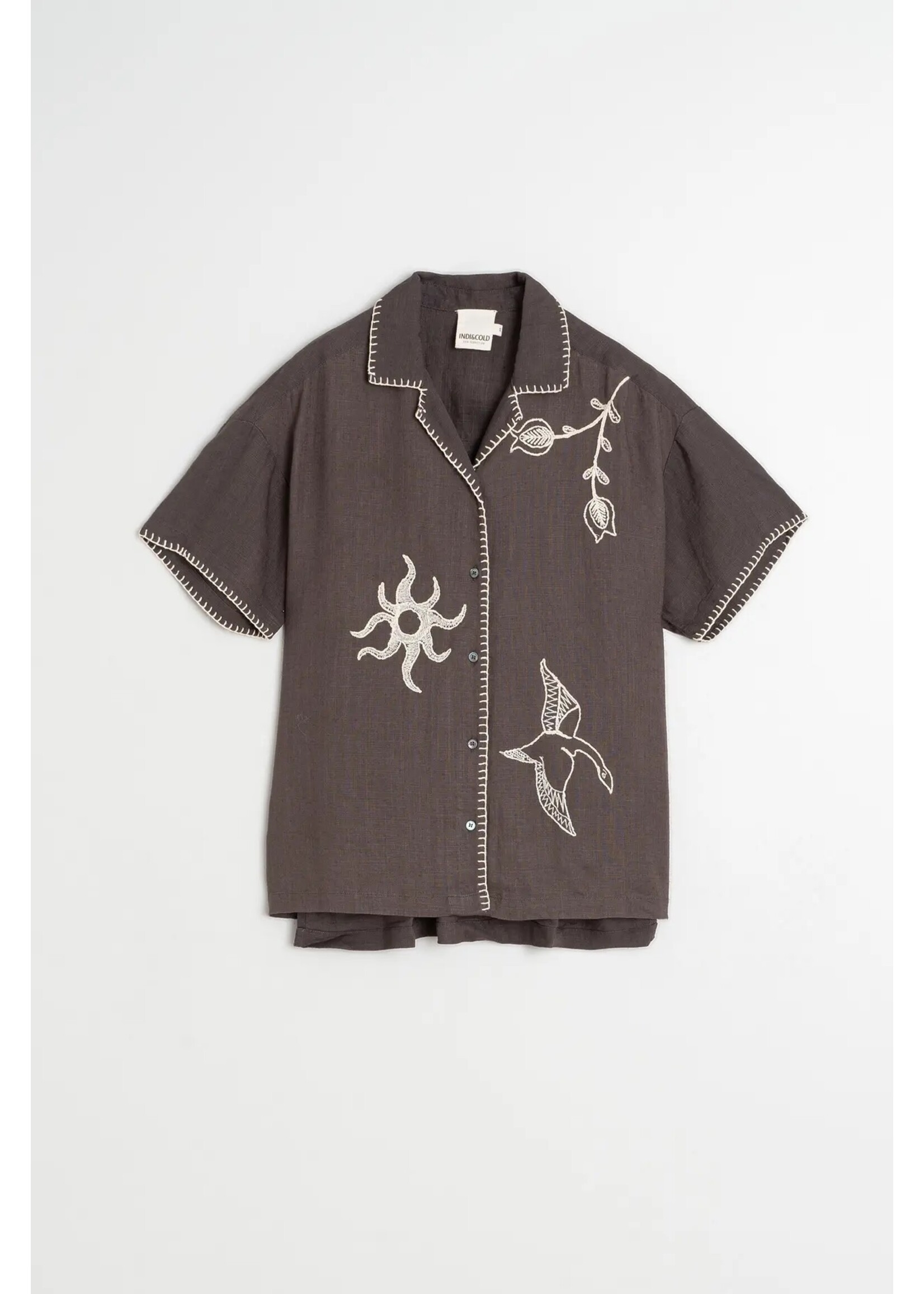 INDI & COLD IC SS SHIRT CARBON AD181