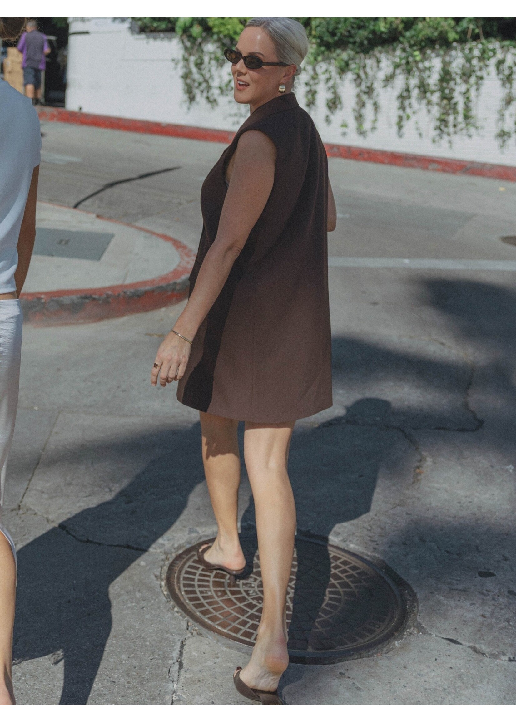 LES SOEURS LS HELENA BLAZER DRESS BROWN