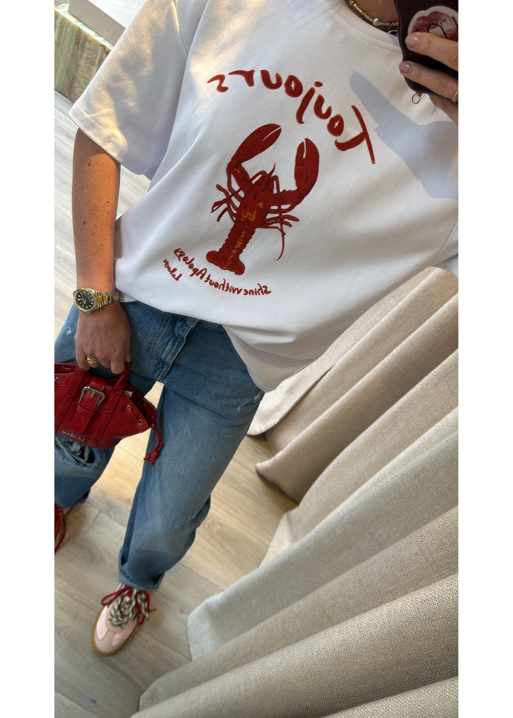 LA ROUGE LR T-SHIRT WHITE/