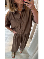 LA ROUGE LR CILLE SHIRT BROWN