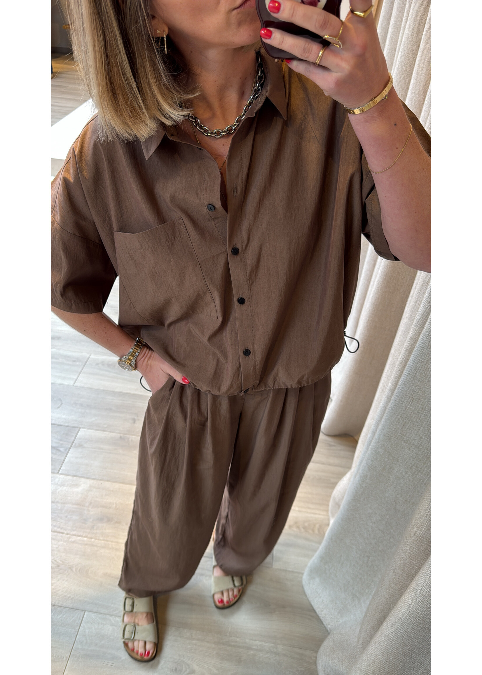 LA ROUGE LR CILLE SHIRT BROWN